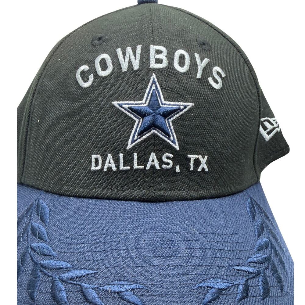 Dallas Cowboys NFL New Era Black Navy Embroidered Star Hat Cap One Size